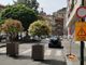 Il tratto pedonalizzato di via Coazze angolo via Cialdini