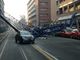 la gru collata in via genova