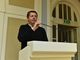 Vincenzo Nasi mentre parla dal palco