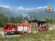 Bussoleno, a fuoco un edificio in disuso: intervengono i vigili del fuoco