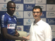 Abdoulaye Ba con il ds del Chisola Alberto Gusella