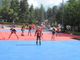 Bardonecchia: coloratissima pavimentazione di gomma per il pattinaggio a rotelle
