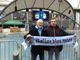 Renato Tubere a sinistra insieme a un compagno dell'Italian Blue Moon