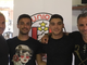 Il presidente dell'Union Casciello, Anello, Rossero e il ds Lazzaro