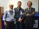 Marco Pastore premiato da Giorgio Zublena e Franz Mauthe