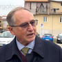 Mario Roggero, all'uscita del tribunale di Asti
