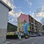Il murale che verrà inaugurato domani