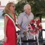 La sindaca Allisio e Giulio Giordano alla festa dei suoi 100 anni