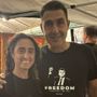 Ileana Ciancio con Roberto Vannacci a Pontida