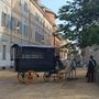 Il set della terza stagione di Lidia Poet in piazza Cavour