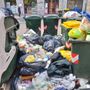 Rifiuti abbandonati tra i bidoni della raccolta differenziata