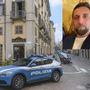 La polizia intervenuta in piazza Savoia (nel tondo il consigliere Caputo)
