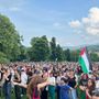 La manifestazione delle scuole pro Gaza di qualche settimana fa