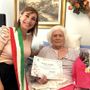 Giorgia Ruggiero e la visita alla centenaria Ausilia