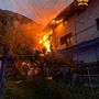 Incendio in un'abitazione di Salbertrand