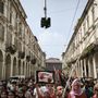 Manifestazione Pro Pal nel centro di Torino
