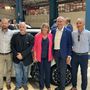 I rappresentanti sindacali alla presentazione della 500 ibrida