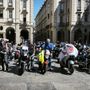 Due ruote in protesta davanti al Comune