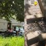 Camper a Mirafiori e falò accesi per terra
