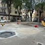 Il cantiere dell'area giochi