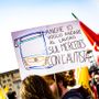 La mobilitazione della Cgil per il trasporto pubblico sul piazzale della Regione