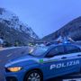 Volante della Polizia a Bardonecchia