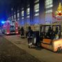 L'intervento dei Vigili del fuoco al Politecnico