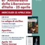 La locandina dell'iniziativa in programma il 22 aprile