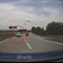 L'auto in contromano sulla Torino-Caselle L'auto in contromano sulla Torino-Caselle
