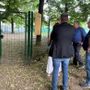 L’area cani realizzata due anni fa in corso Lombardia ancora al buio L’area cani realizzata due anni fa in corso Lombardia ancora al buio