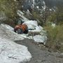 Sgombero neve lungo il Colle delle Finestre