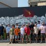 Nichelino, pulito e restituito a nuova vita il murale della pace vandalizzato Nichelino, pulito e restituito a nuova vita il murale della pace vandalizzato