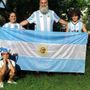 Tifo argentino sotto la Mole Tifo argentino sotto la Mole