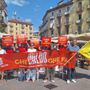 Il flash mob in piazza Foroni