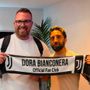 Il vicepresidente Ozimo e il presidente Caputo del fans club Dora Bianconera Il vicepresidente Ozimo e il presidente Caputo del fans club Dora Bianconera