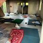 In corso lo sgombero di una ex bocciofila In corso lo sgombero di una ex bocciofila