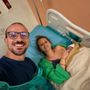 Papà e mamma con il piccolo Andrea Massimo Papà e mamma con il piccolo Andrea Massimo