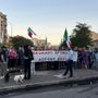 Protesta nella zona del trincerone Protesta nella zona del trincerone