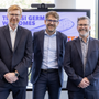 Francesco Cianelli, CEO di Teoresi GmbH e CFO di Teoresi Group (al centro) con Stuart Baskcomb e Robert Muirhead, co-founder e co-Director di Delta System Solutions Francesco Cianelli, CEO di Teoresi GmbH e CFO di Teoresi Group (al centro) con Stuart Baskcomb e Robert Muirhead, co-founder e co-Director di Delta System Solutions