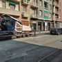 Immagine di archivio di un cantiere per il rinnovo dei binari