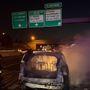 Veicolo in fiamme nella notte su corso Allamano: nessun ferito, traffico ancora bloccato