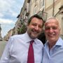 Il senatore della Lega Giorgio Maria Bergesio insieme a Matteo Salvini