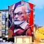 Il murale dedicato a Primo Levi a Nichelino