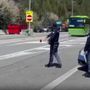 Controlli della Polizia al traforo del Frejus