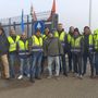 Un presidio dei lavoratori Trasnova a Torino