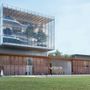 Un rendering del futuro ospedale di Cambiano