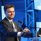 Il presidente dell’Unione Marco Gay mentre parla all’assemblea Il presidente dell’Unione Marco Gay mentre parla all’assemblea