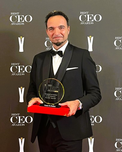 Cesare De Stefano premiato a Madrid per Leadership &amp; Innovation  al Best CEO Awards di Madrid