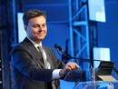 Il presidente dell’Unione Marco Gay mentre parla all’assemblea Il presidente dell’Unione Marco Gay mentre parla all’assemblea
