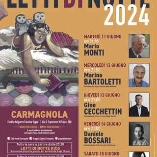 A Carmagnola torna il Festival letterario-pop “Letti di Notte”